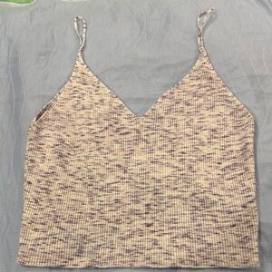 La Hearts Lavender Speckled Ribbed V-Neck Cami